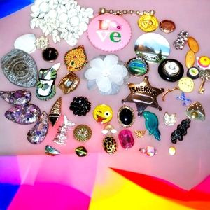 Really beautiful large crafting vintage lot of jewelry